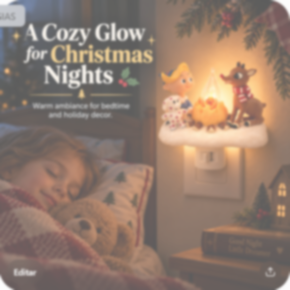 Rudolph Christmas Night Light